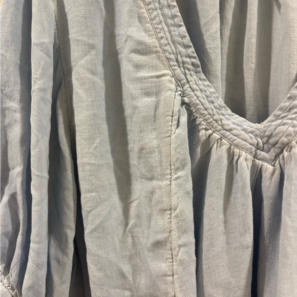 Free People Blue Catch Me‎ If You Can Oversized V-Neck Sz XS - Picture 5 of 8